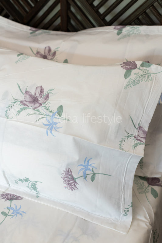 Printed percale cotton bedsheet -400 TC-Super King