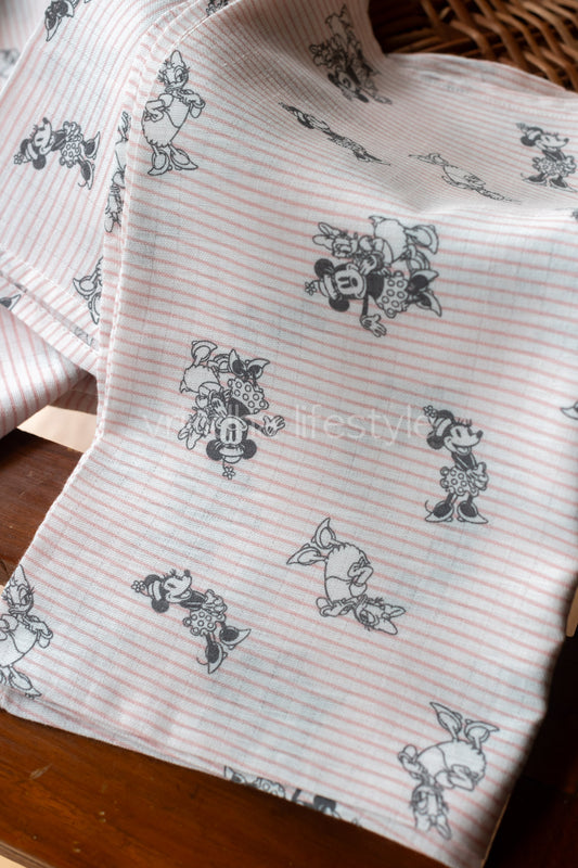 Cotton Muslin swaddle wrap-26x26 inches-Single unit