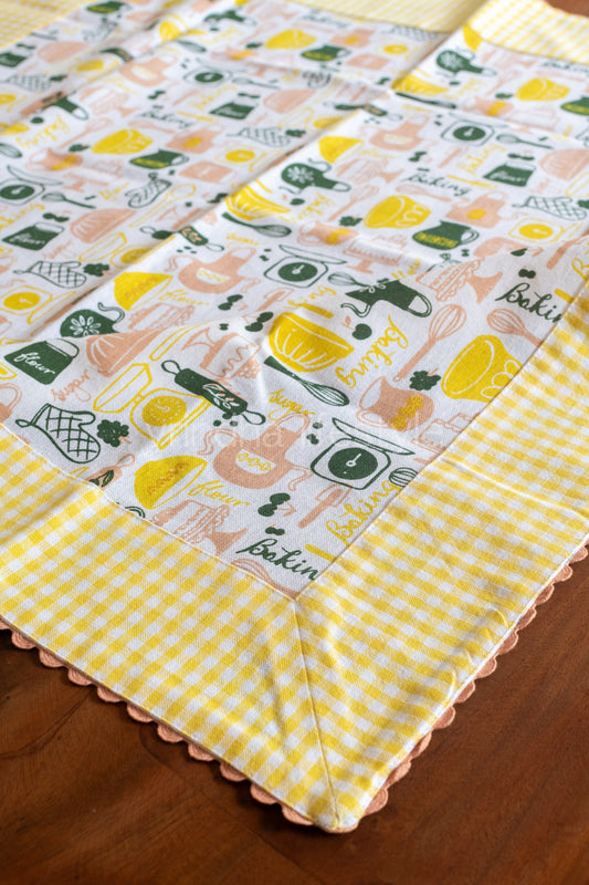Printed table cloth -coffee table-30 inch x 30 inch -customisable