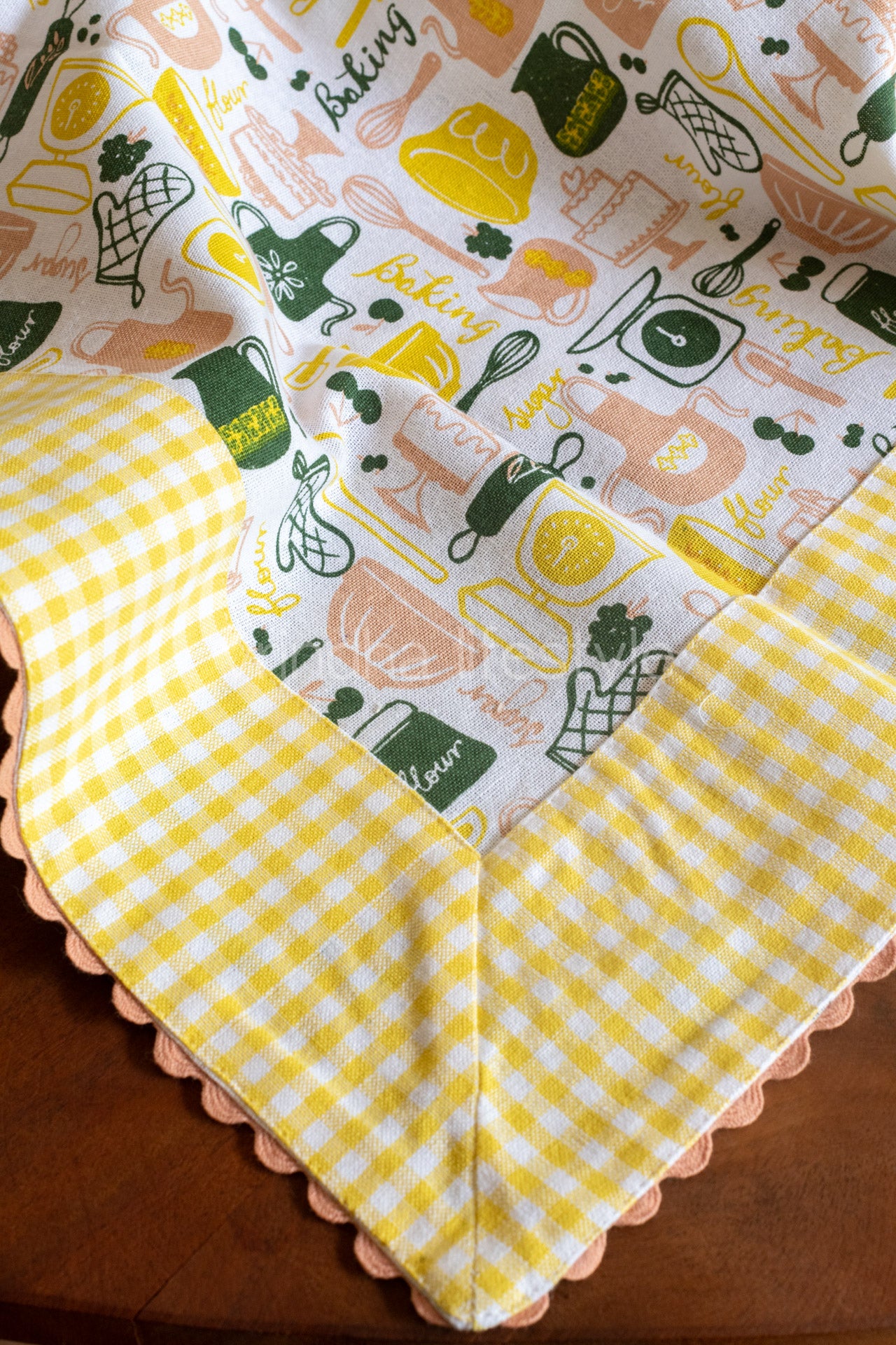Printed table cloth -coffee table-30 inch x 30 inch -customisable