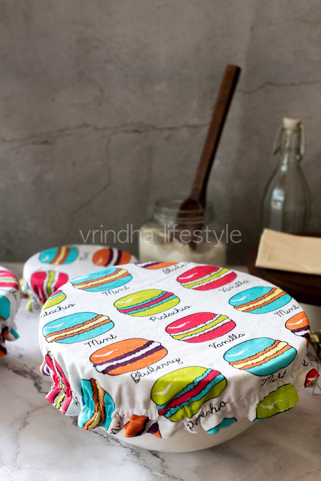 Fabric bowl covers-Set of 3 Small,Medium and Large