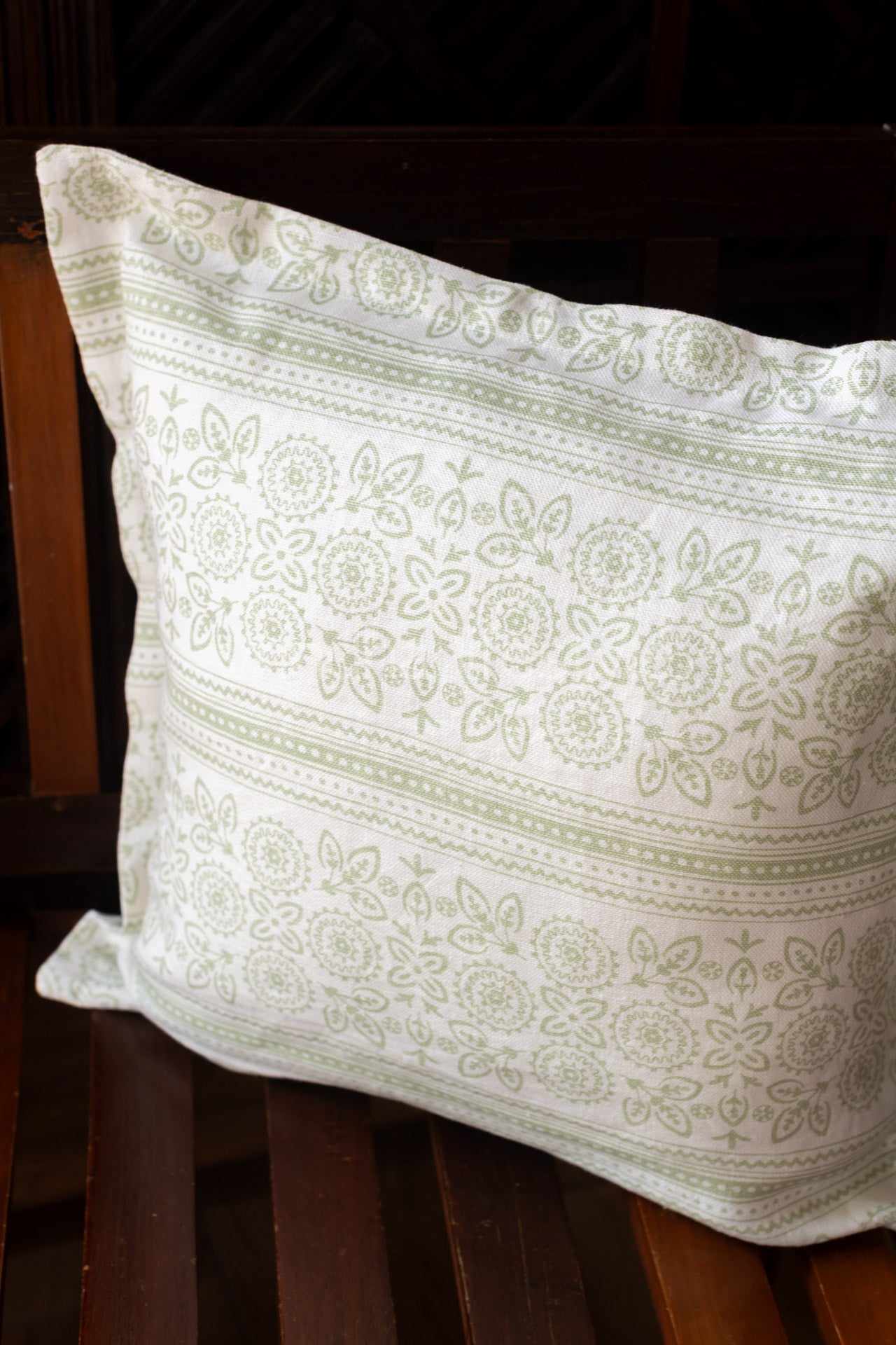 Printed Pure linen cushion cover-Single unit
