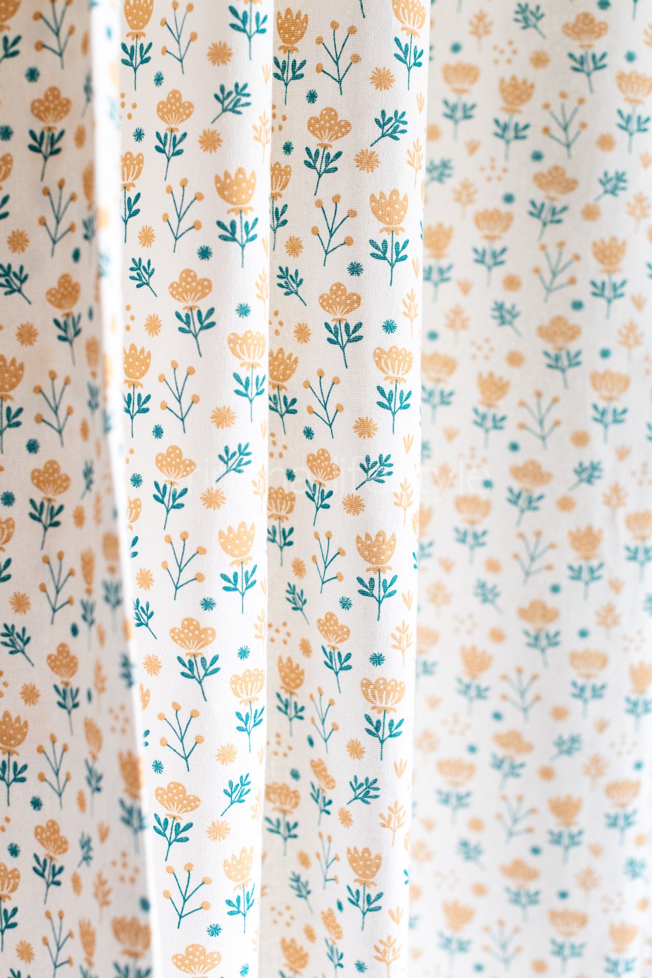 COTTON PRINTED OPAQUE CURTAINS-7 Feet-Single unit(customisable)