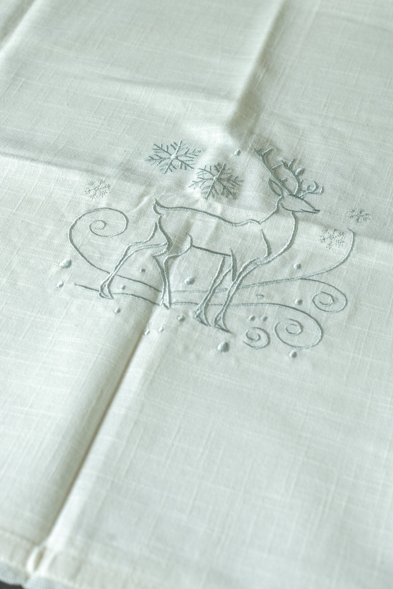 Cotton table cloth with  embroidery -44x44 inches-customisable