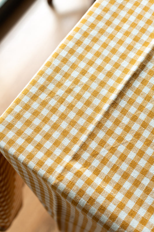 Cotton woven table cover  -6 seater