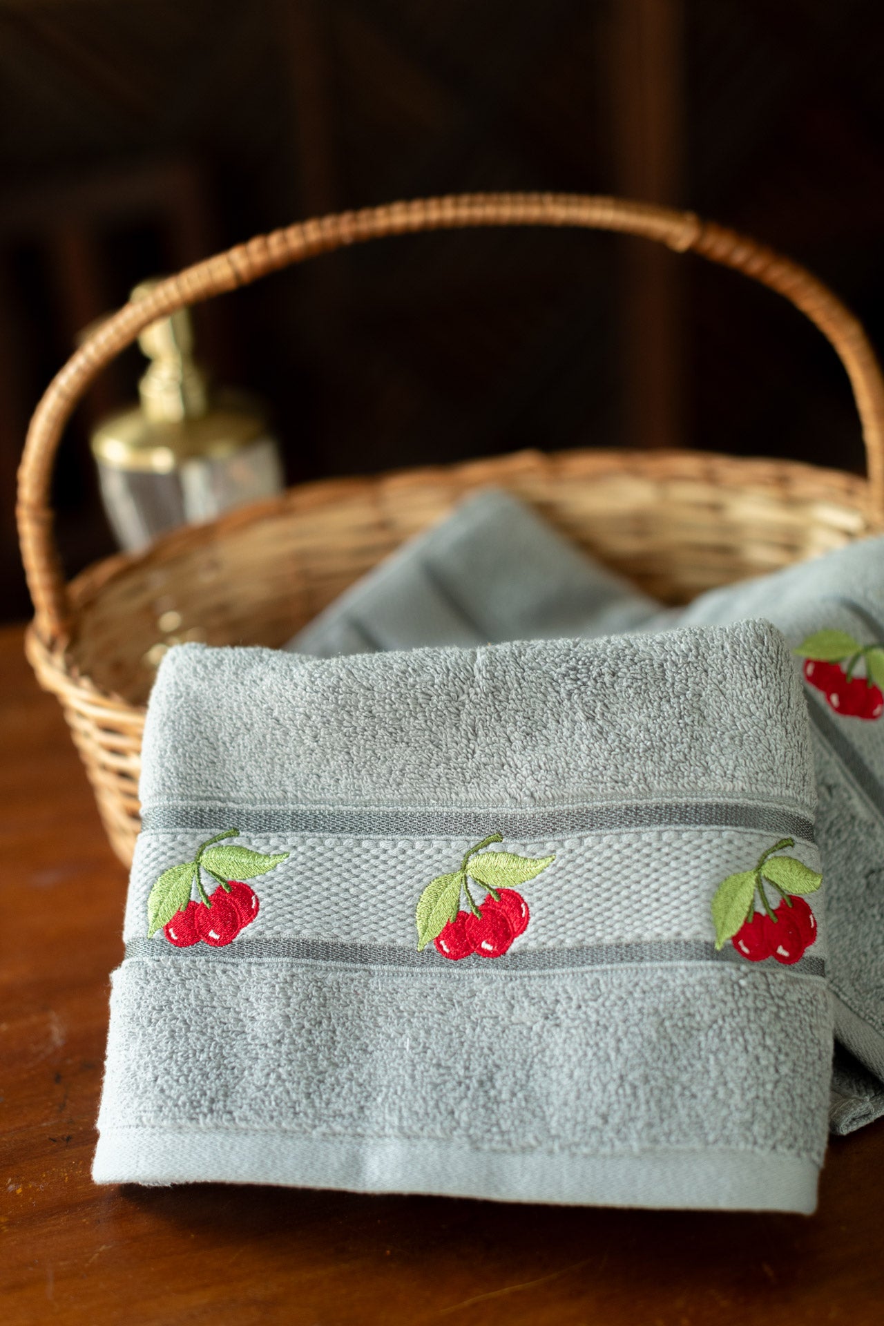 SOFT HAND TOWEL with embroidery -16x26 inches( single unit)