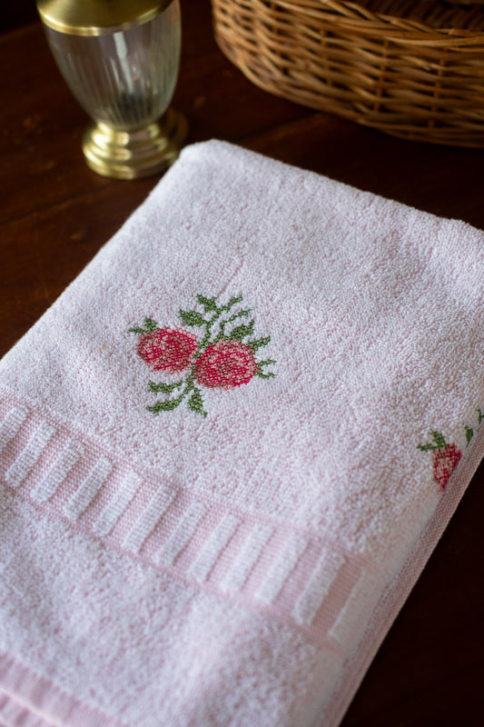Terry bath  towel with embroidery -27x66 inches( single unit)