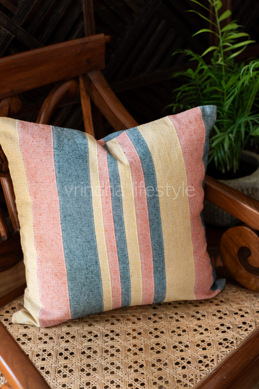 WOVEN STRIPES CUSHION COVERS-Set of two cushion covers