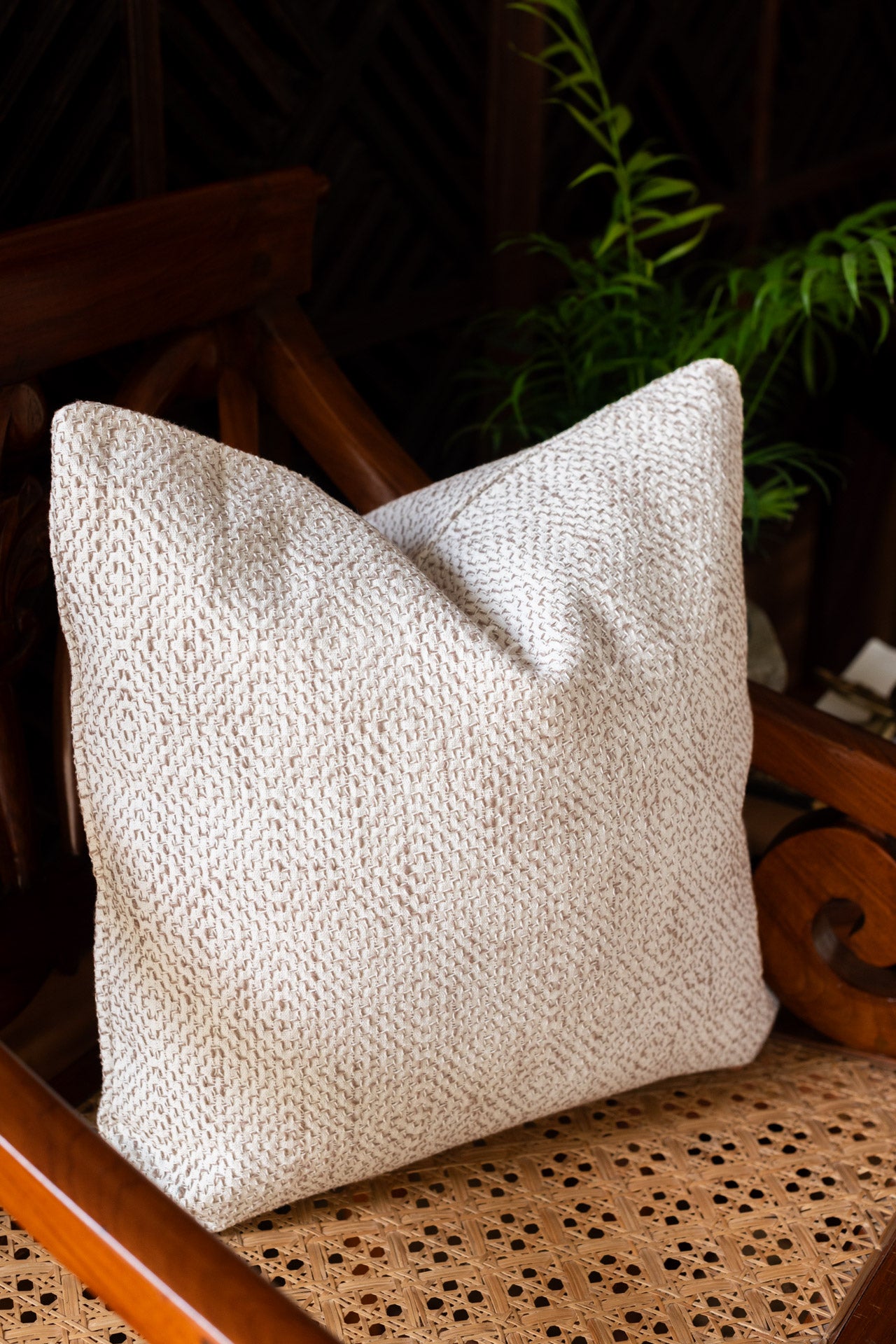 JUTE COTTON CUSHION COVERS-Single unit