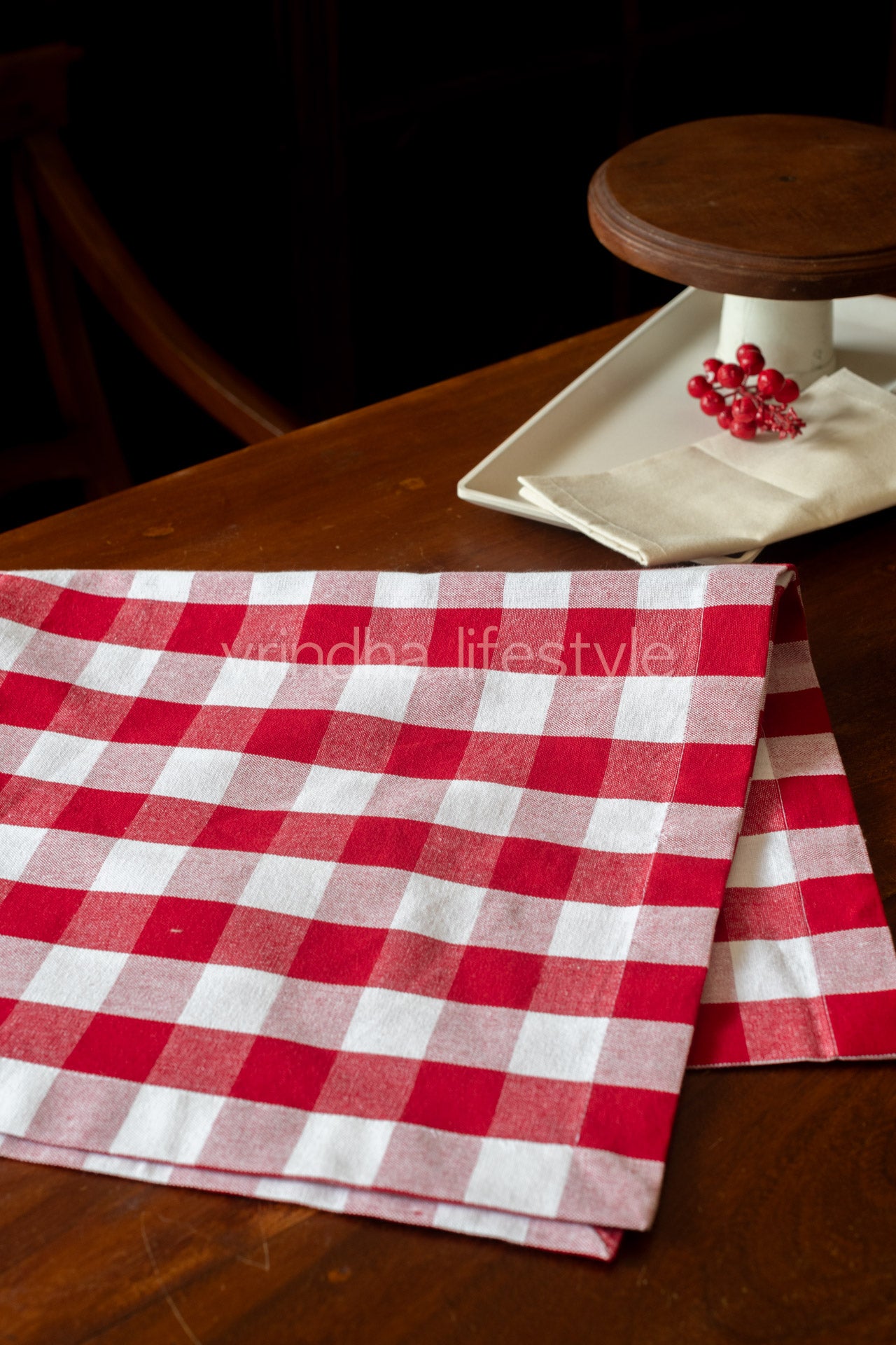 Cotton buffalo checks table runner -13x59 inches -customisable