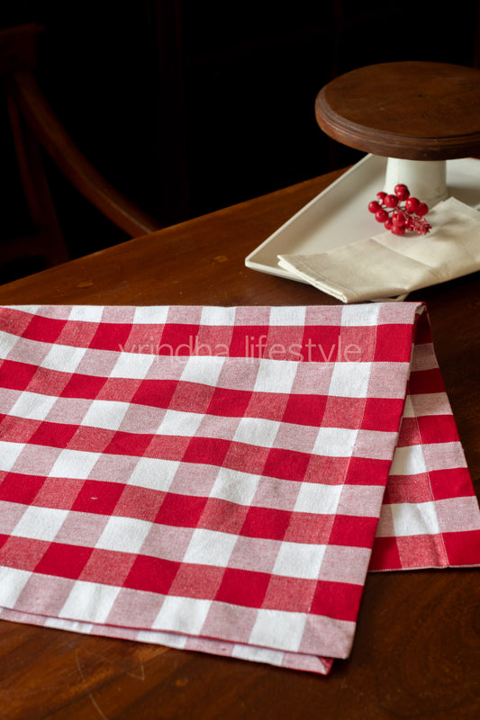 Cotton buffalo checks table runner -13x59 inches -customisable