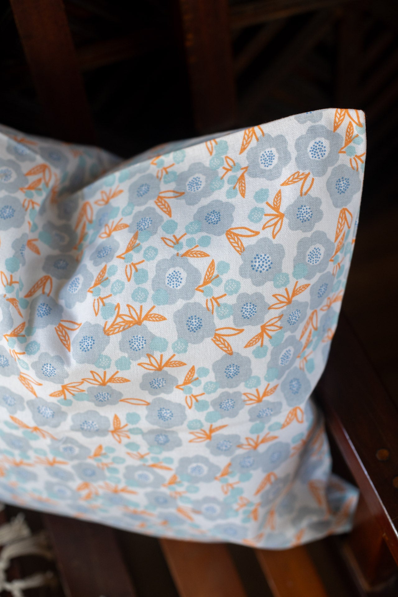 Printed cotton cushion cover -16 inches