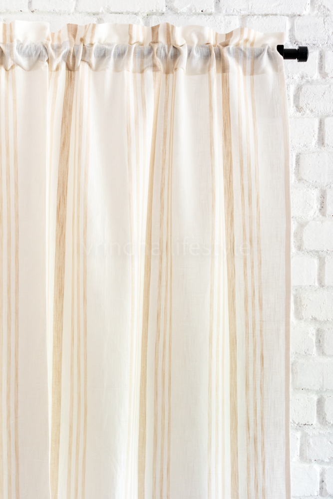 linen cotton sheer curtain