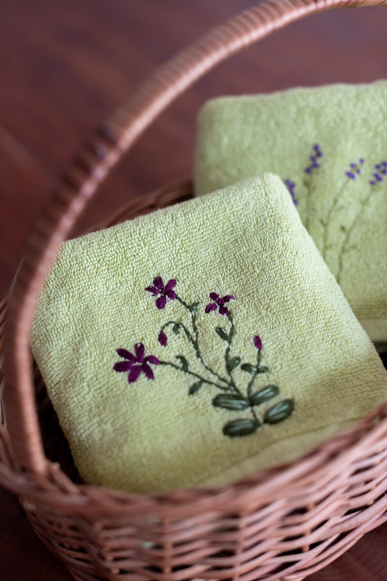 SOFT HAND TOWEL with hand embroidery -16x24 inches( Set of 2)
