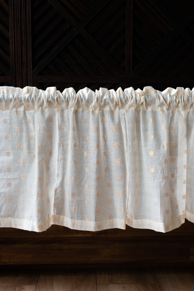 KITCHEN VALANCE-Cotton lurex,customisable