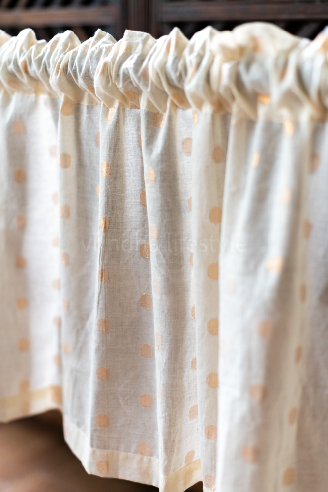 KITCHEN VALANCE-Cotton lurex,customisable