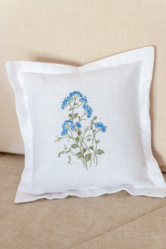 Cotton cushion cover with embroidery -Single unit- 12x12
