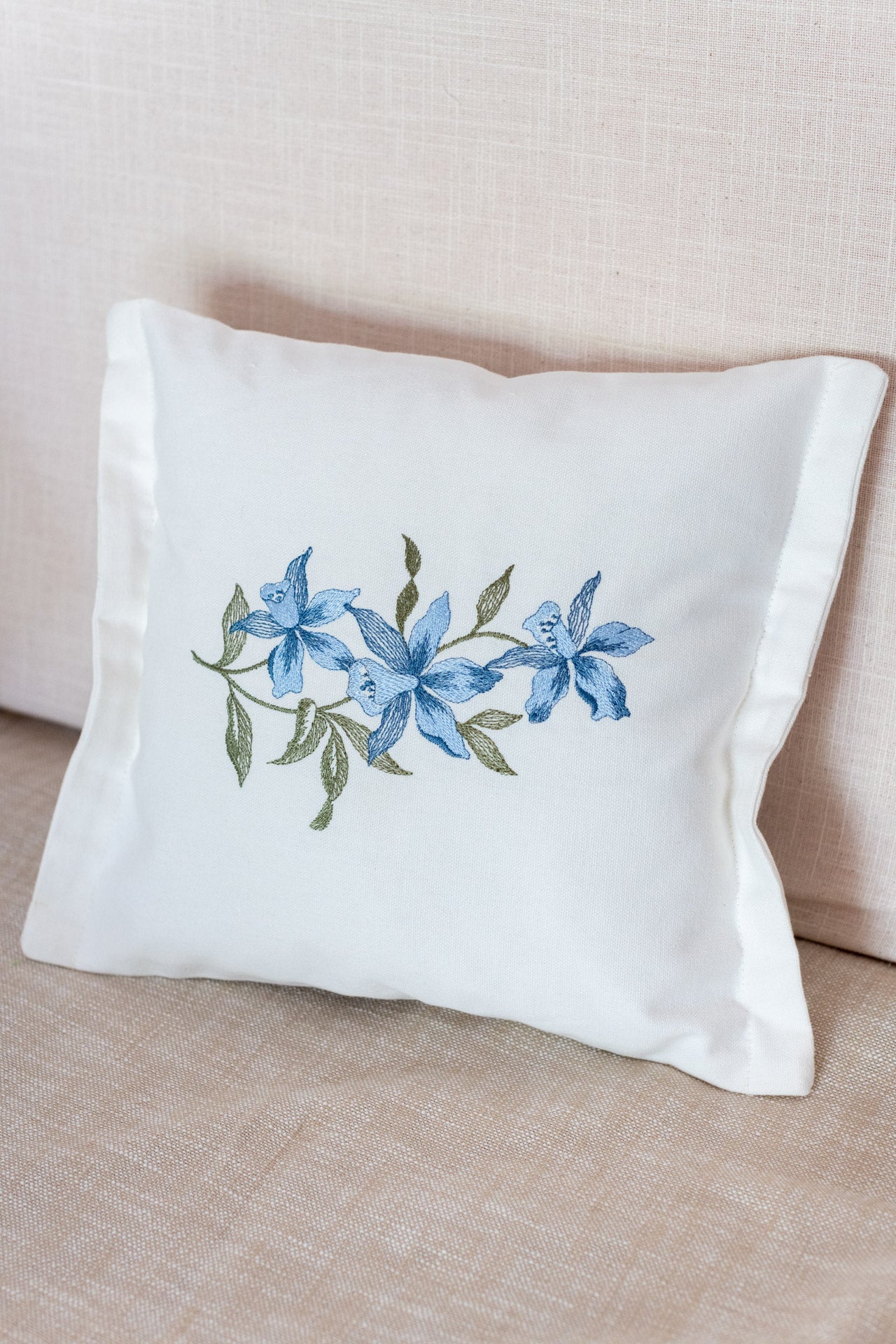 cotton cushion cover with embroidery  -Single unit- 12x12 inches( Customisable)