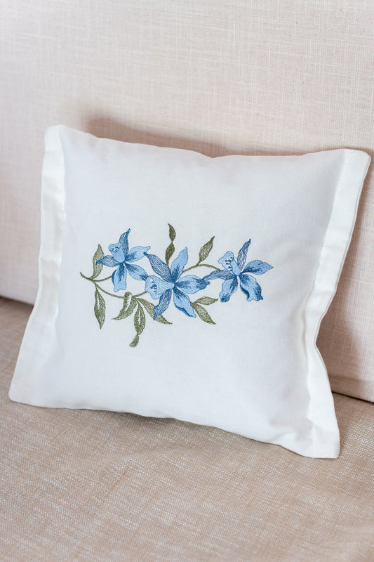 cotton cushion cover with embroidery  -Single unit- 12x12 inches( Customisable)