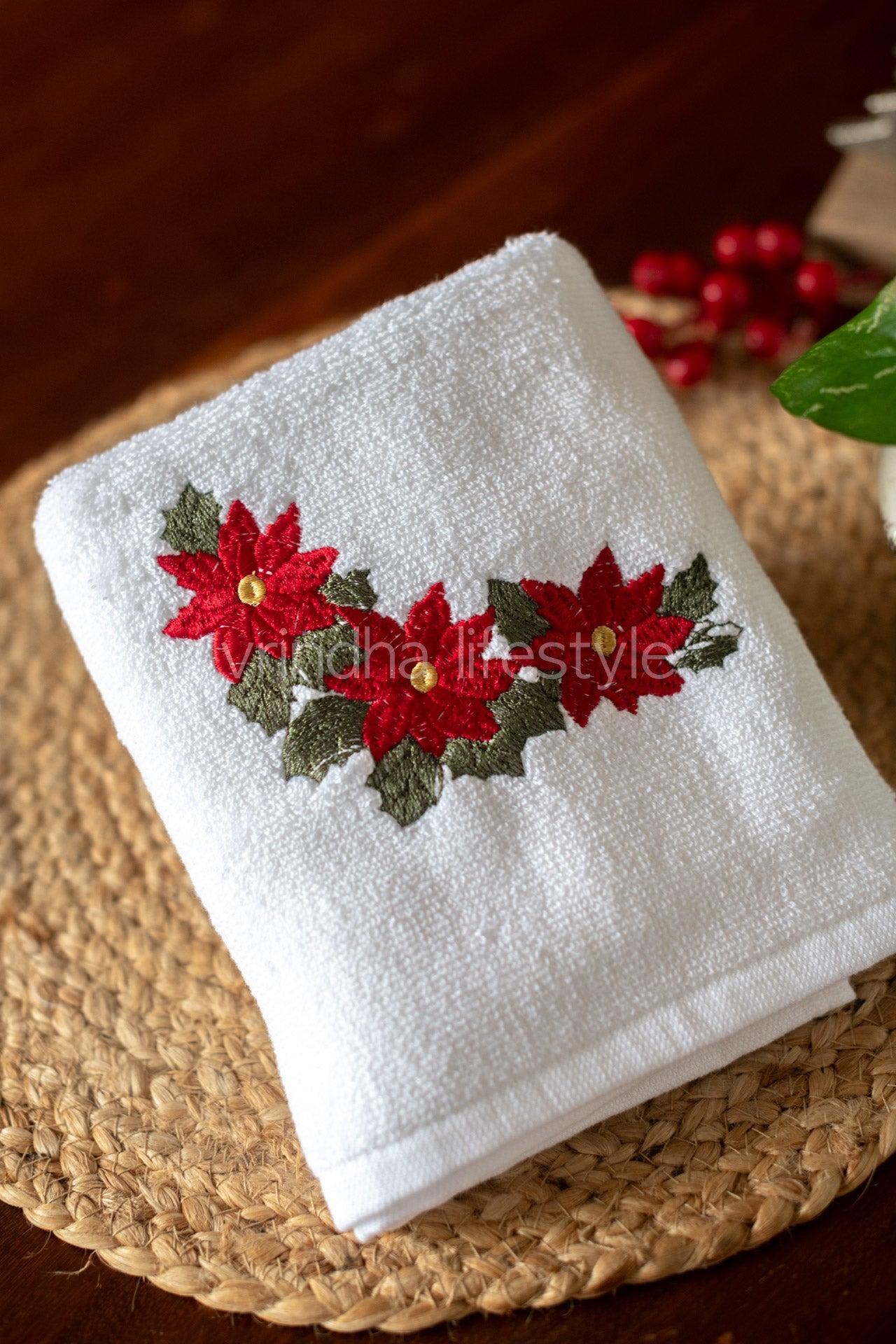 SOFT HAND TOWEL with embroidery -17x26 inches( single unit)-customisable