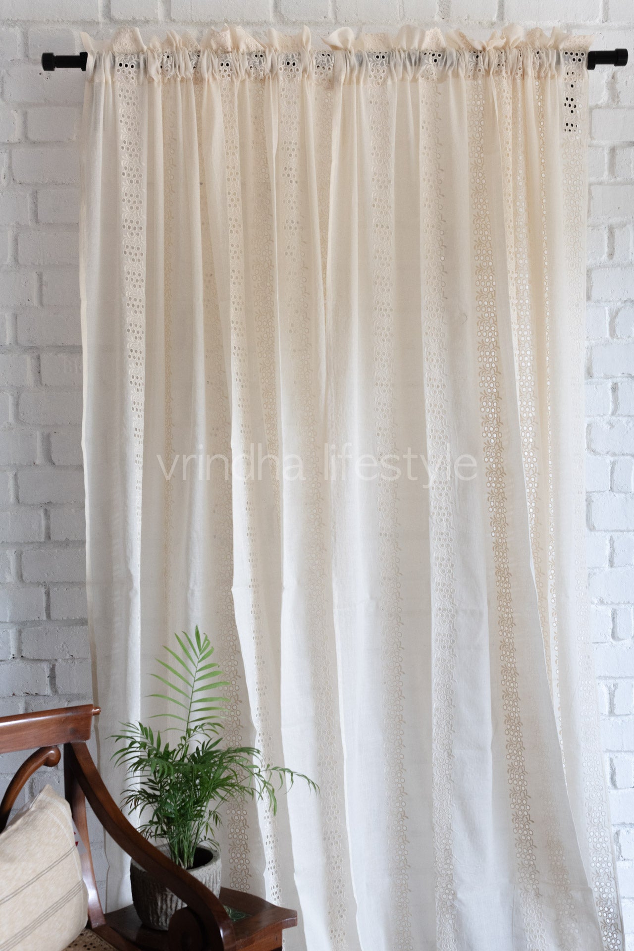 cotton hakoba sheer curtains