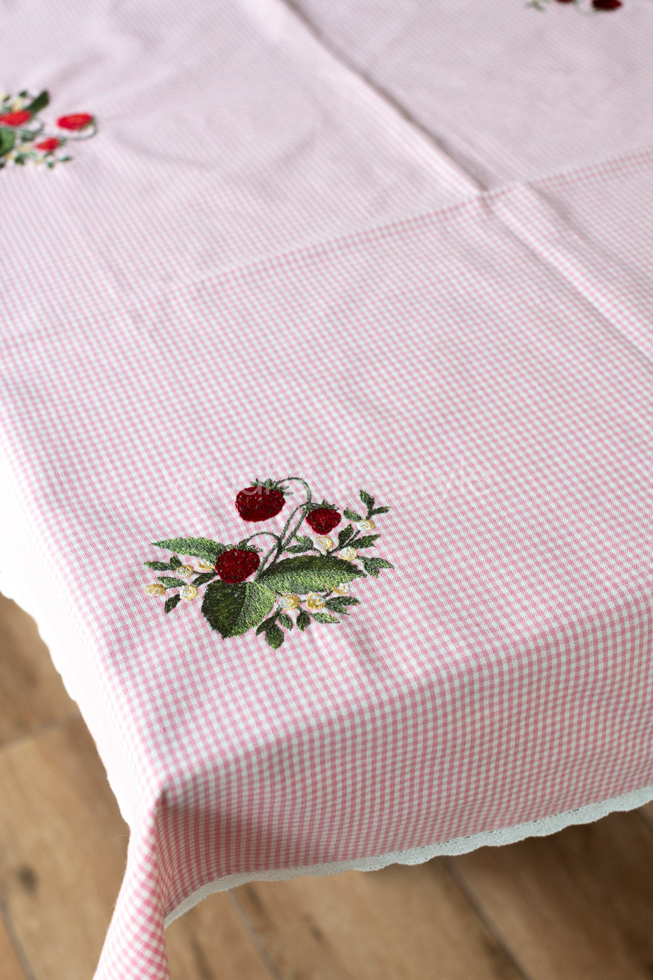 TABLE CLOTH with embroidery -Square -coffee table cover-customisable