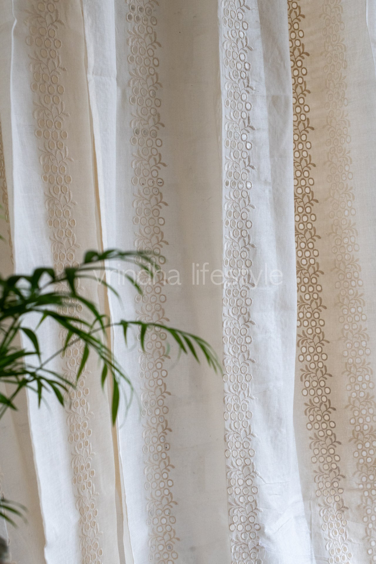 sheer curtains off white