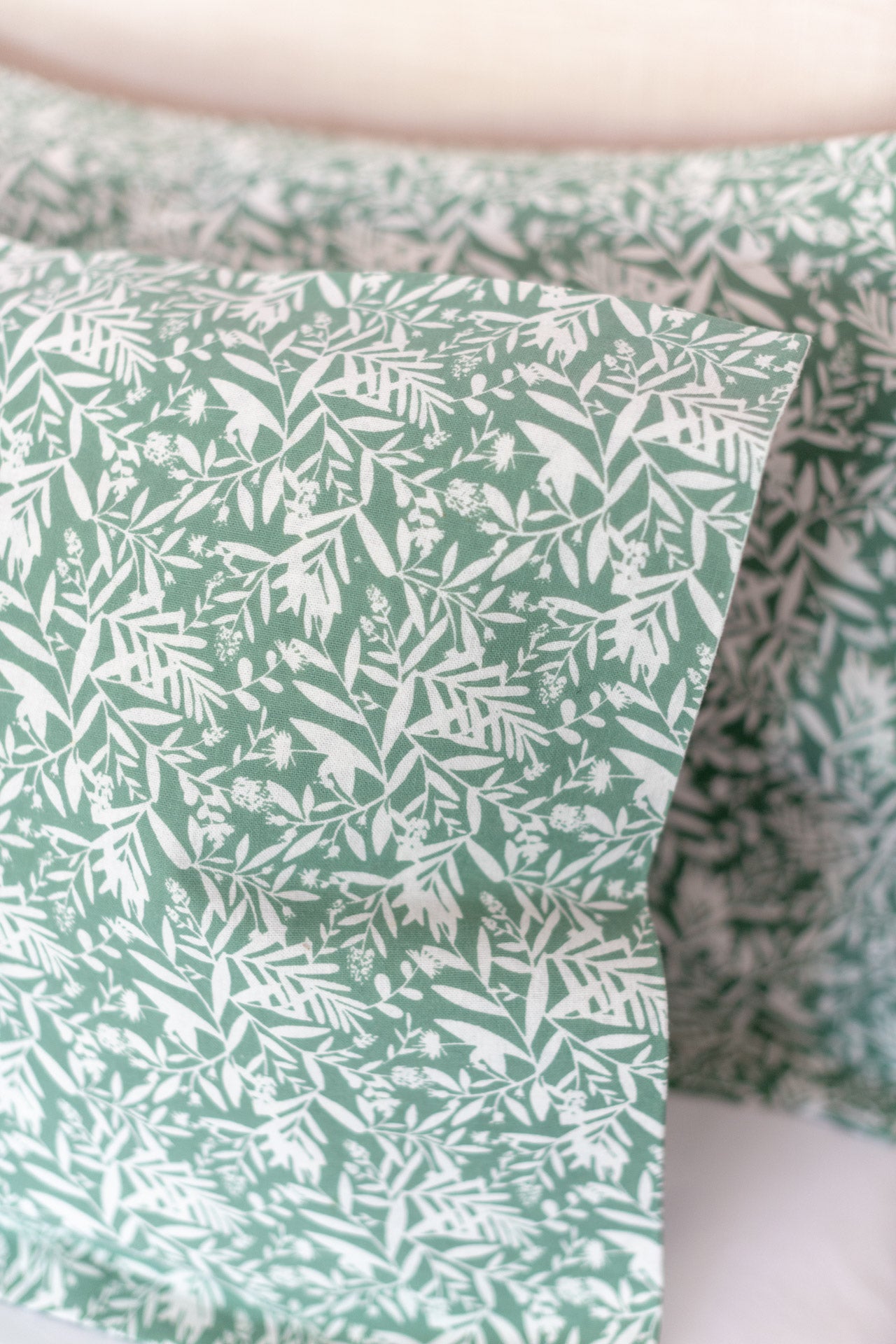 Printed cotton pillow cover-set of 2