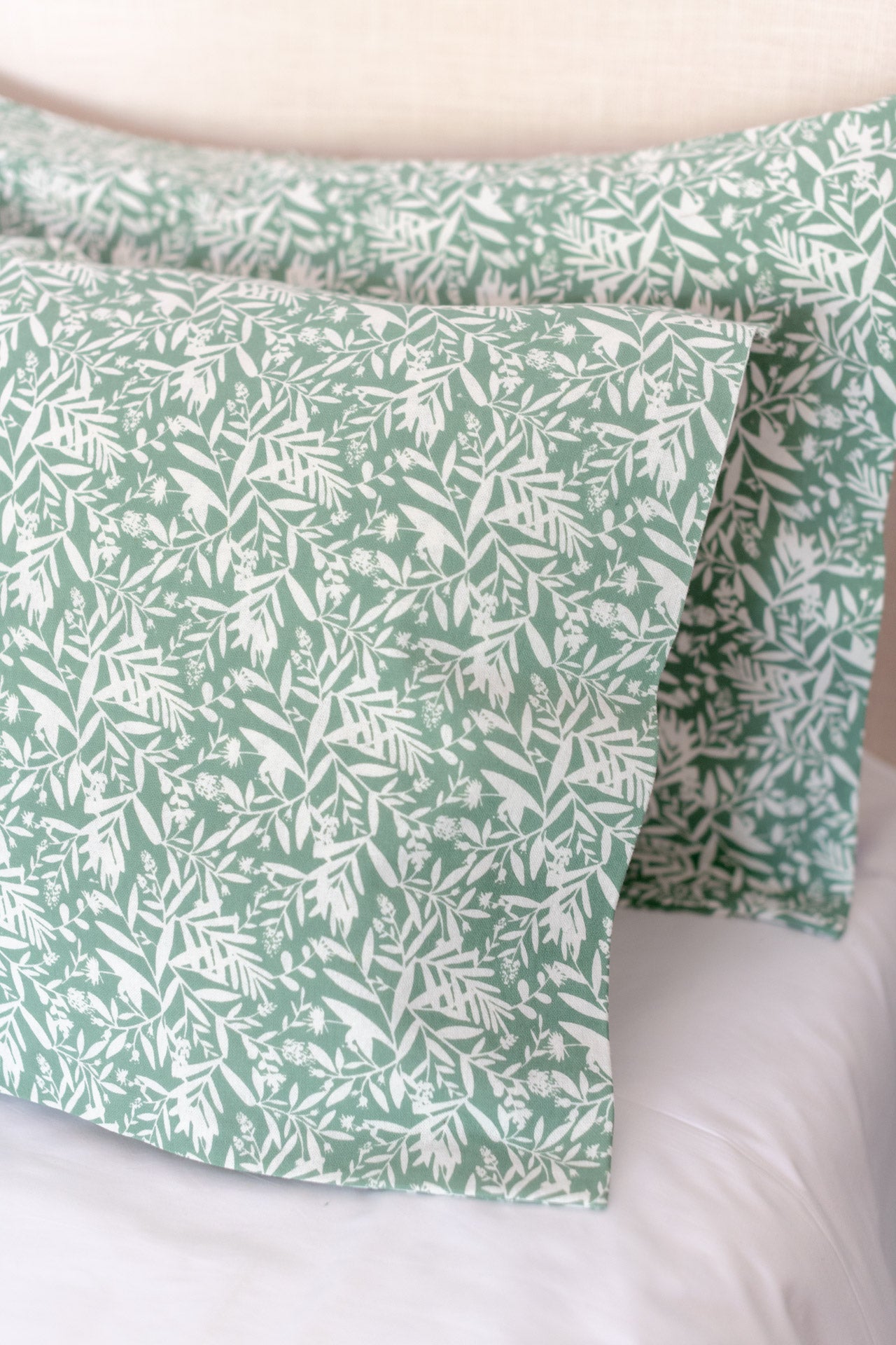 Printed cotton pillow cover-set of 2