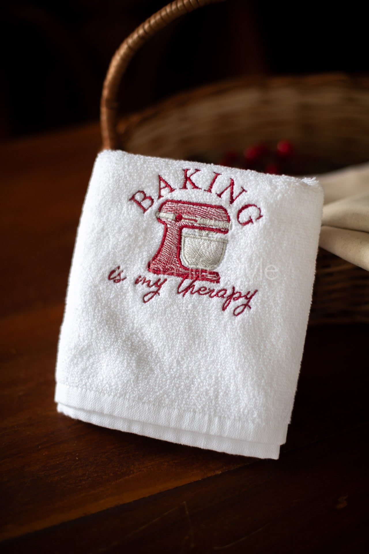 One side terry towels with embroidery -17x28 inches( single unit)