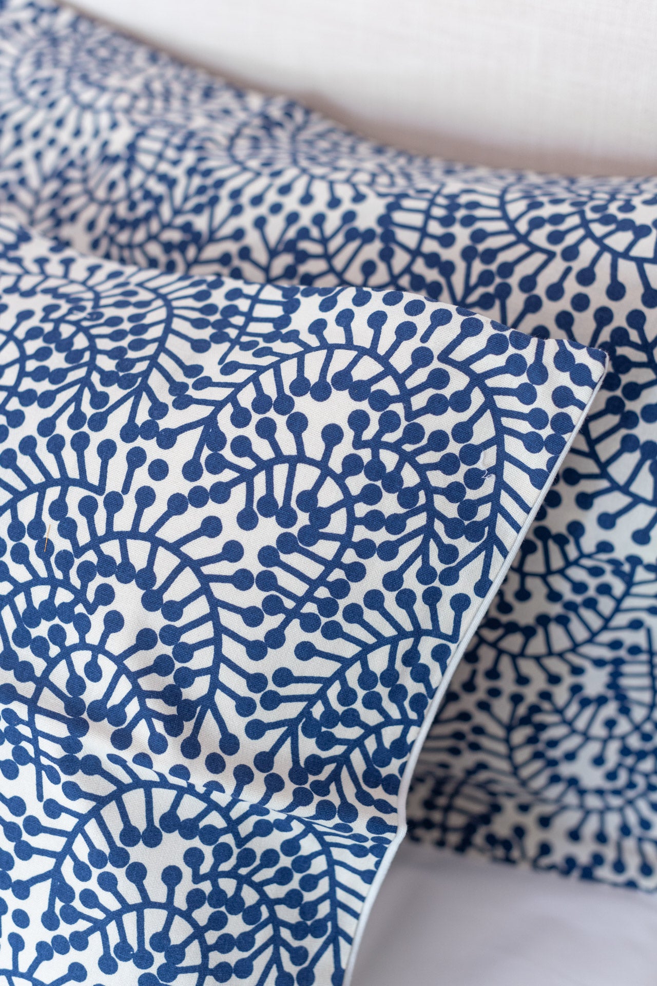 Printed cotton pillow cover-set of 2