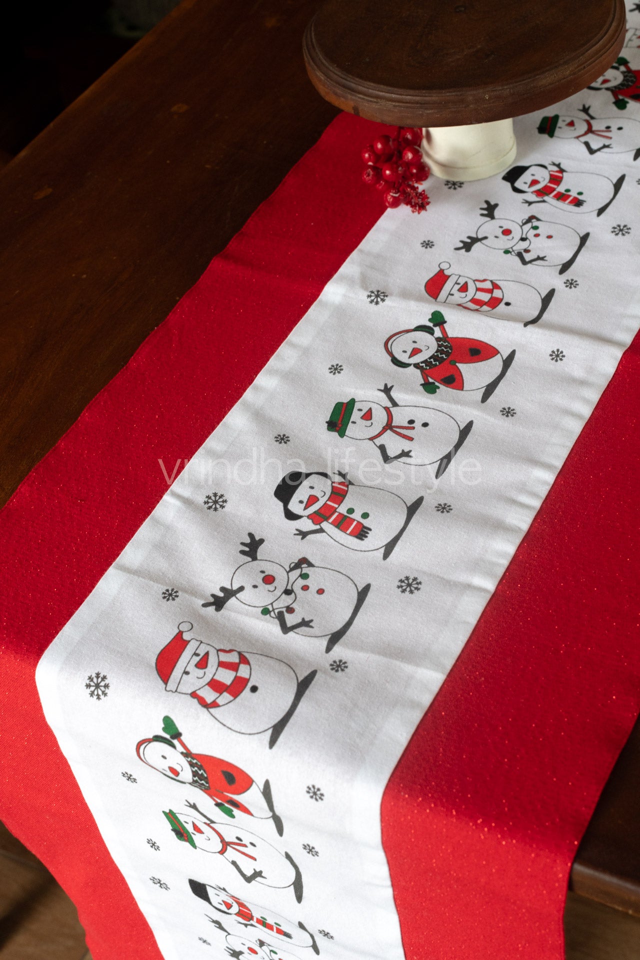 Cotton lurex table runner  -14x54 inches-customisable