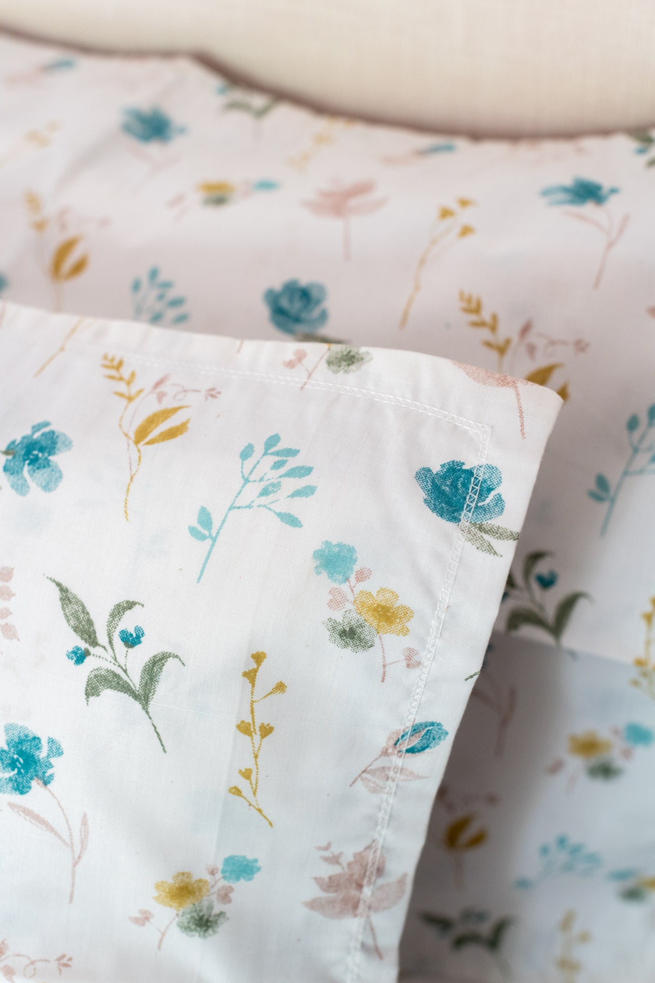 Printed cotton pillow cover-set of 2