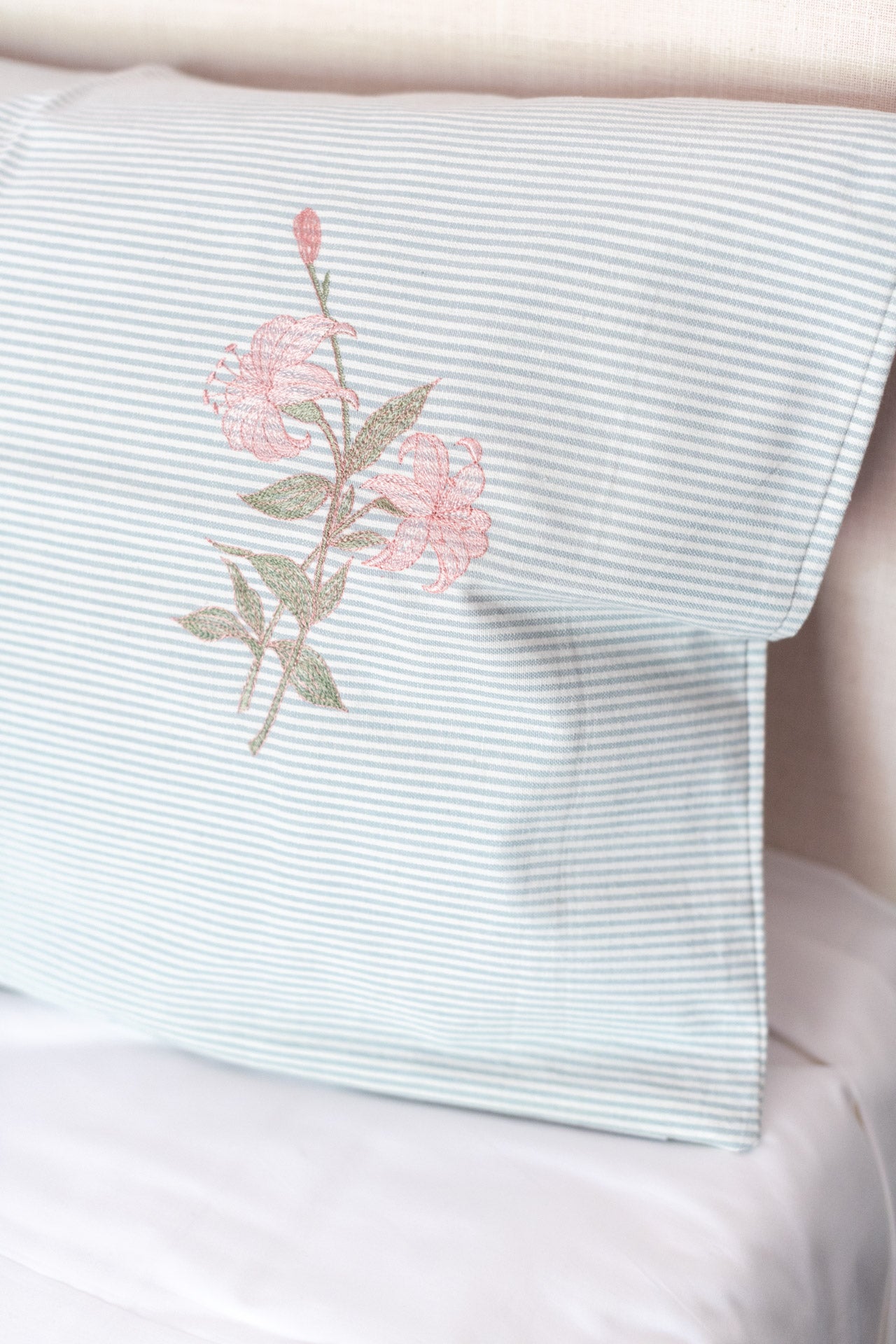 Cotton pillow covers with embroidery -single unit