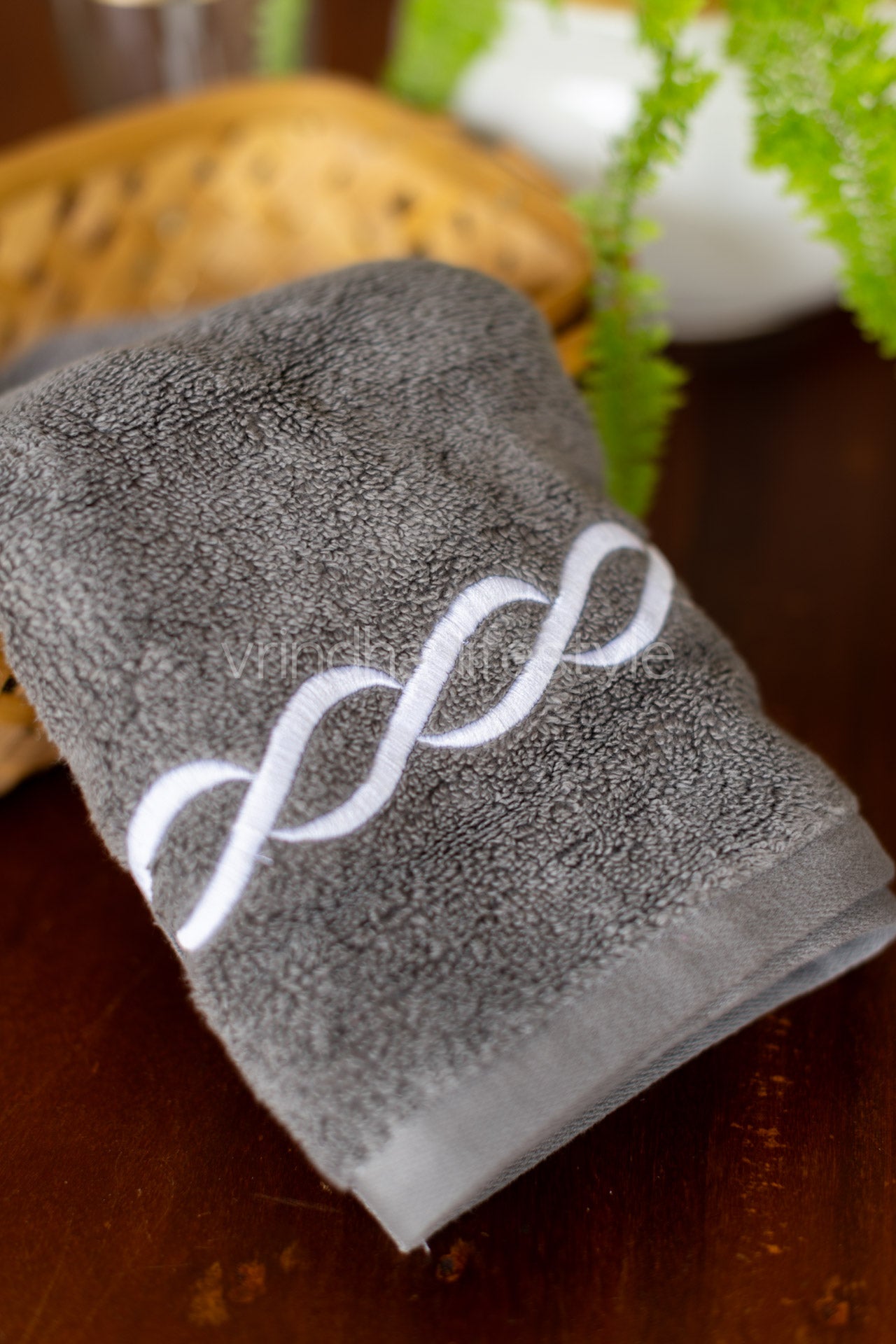 SOFT HAND TOWEL with embroidery ( single unit)
