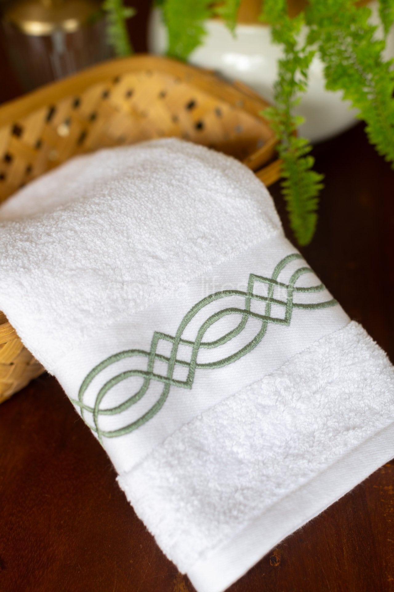 SOFT HAND TOWEL with embroidery ( single unit)