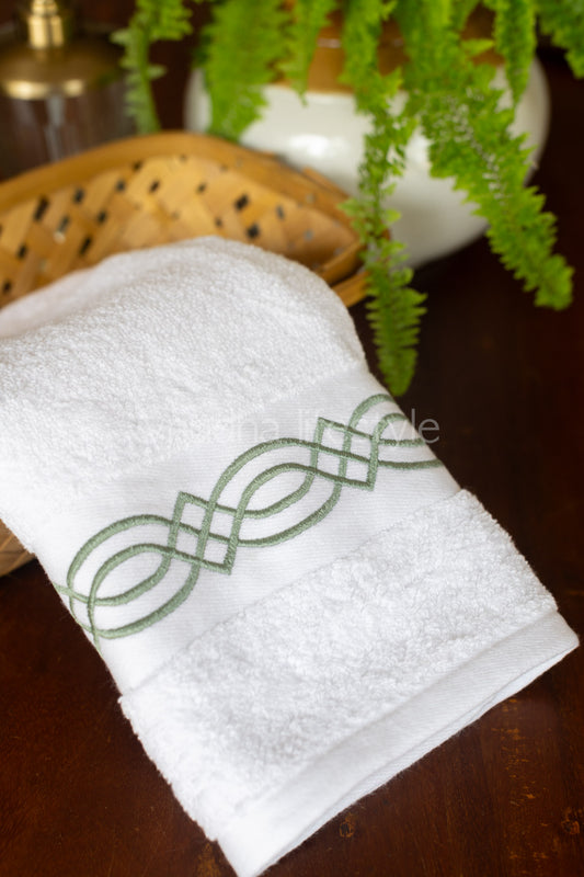 SOFT HAND TOWEL with embroidery ( single unit)