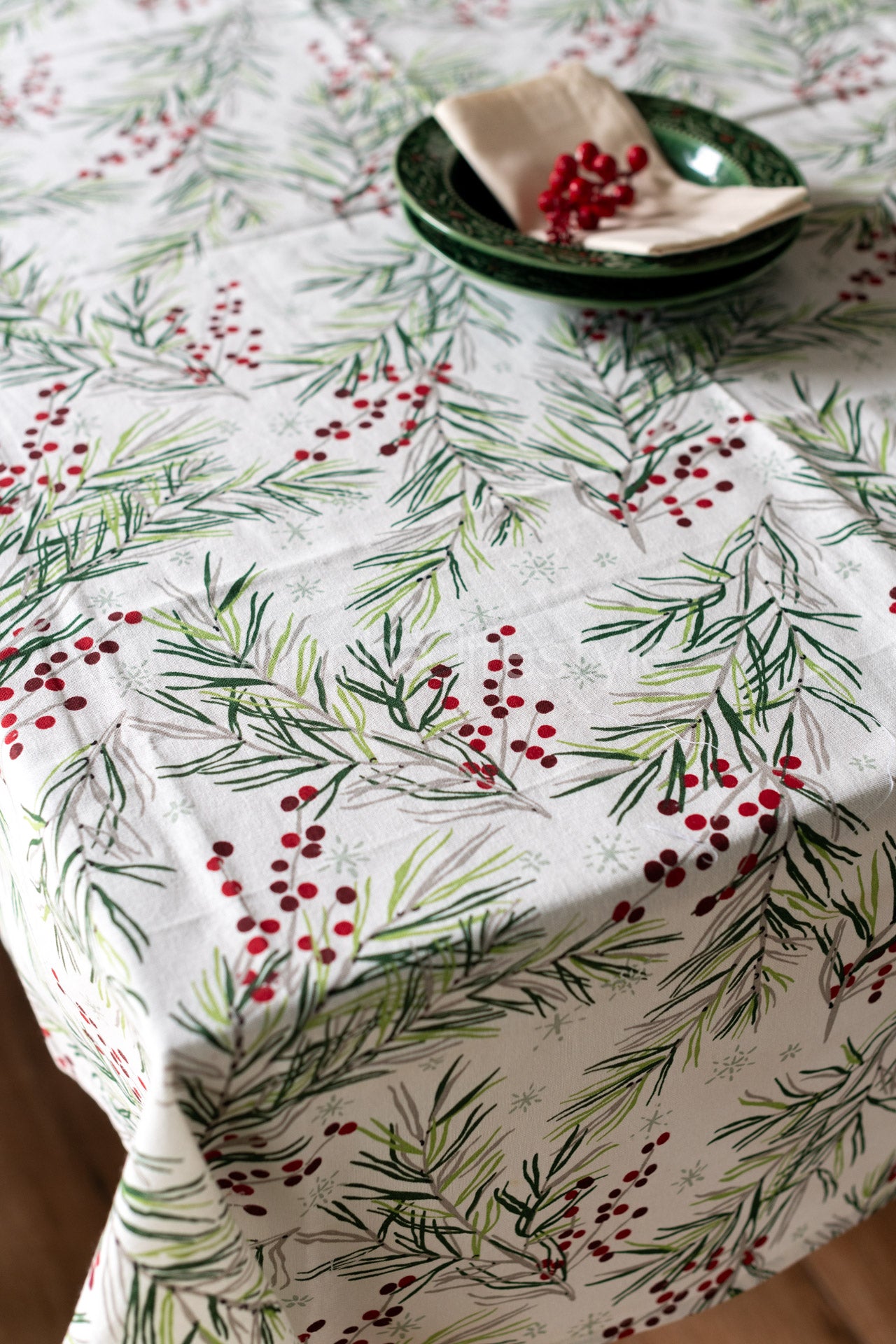 Printed cotton  table cloth-6 seater