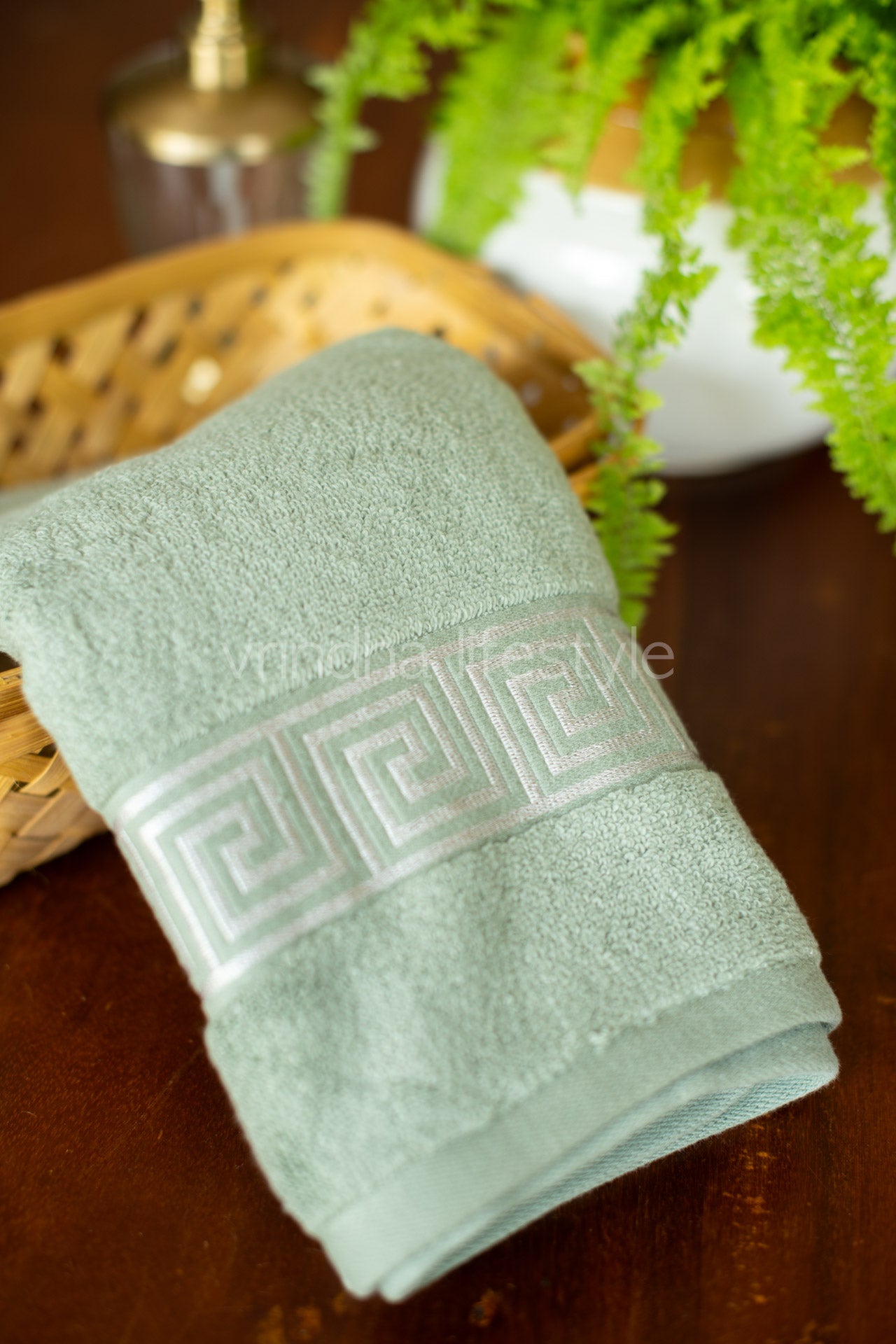 SOFT HAND TOWEL with embroidery ( single unit)