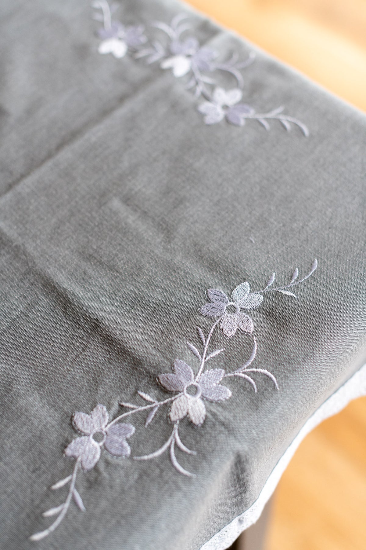 COFFEE TABLE CLOTH with  embroidery -28x28 inches-customisable