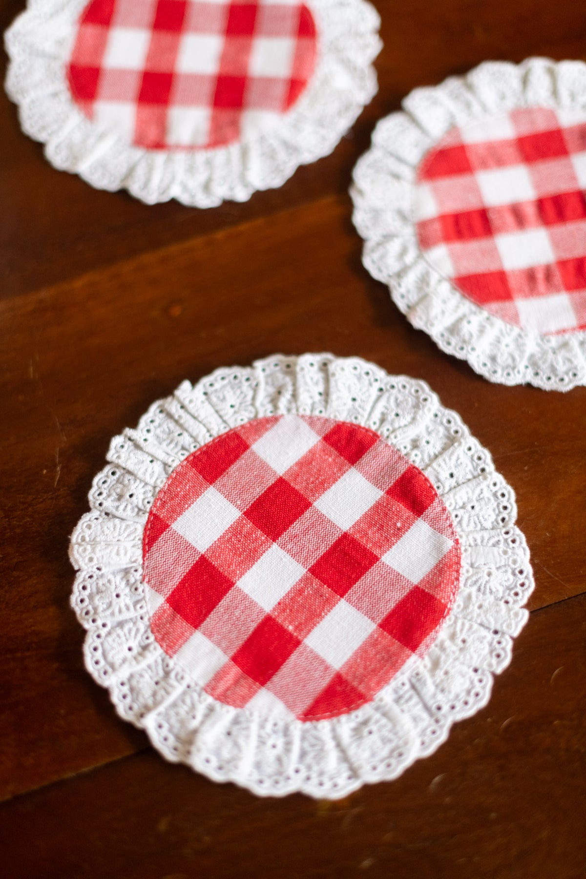 Cotton coasters -set of 4