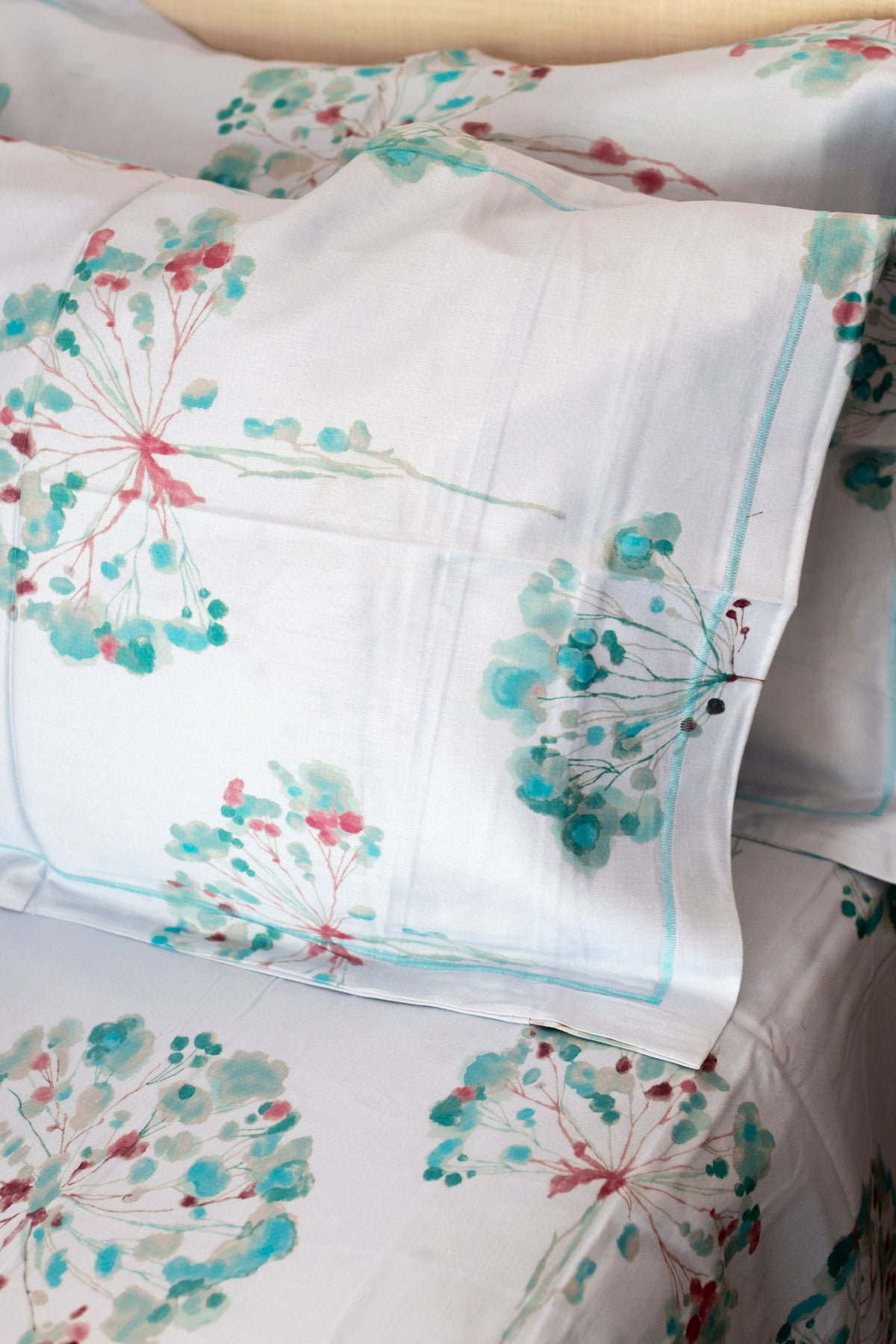 Printed Soft Satin cotton bedsheet -300 TC-Super King