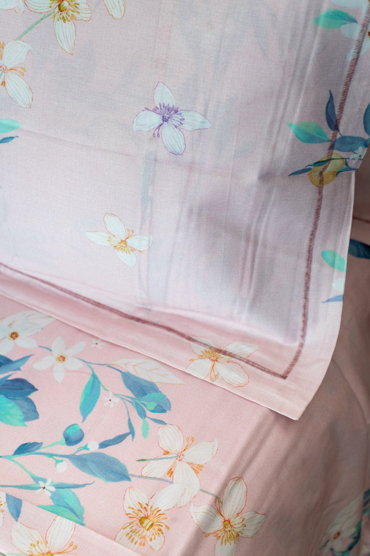 Printed Soft Satin cotton bedsheet -300 TC-Super King