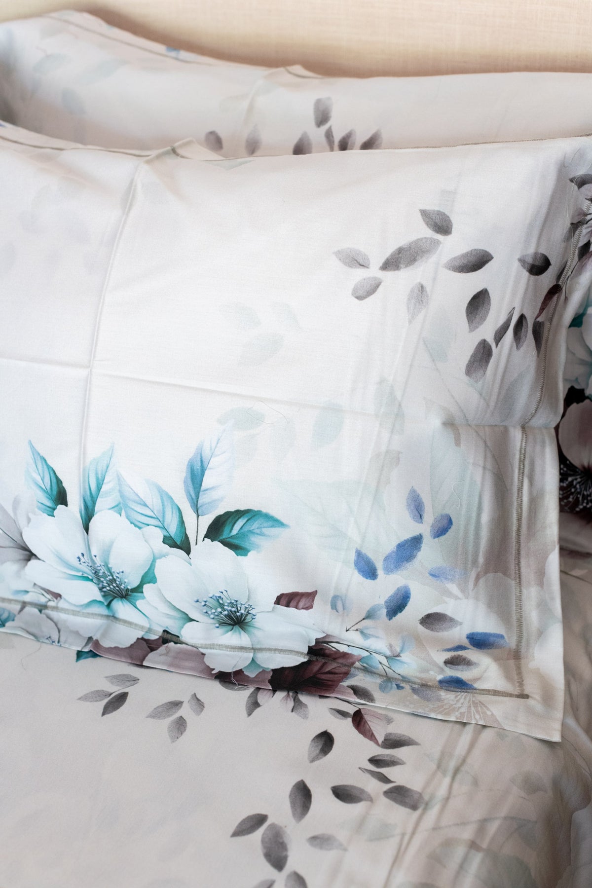 Printed Soft Satin cotton bedsheet -300 TC-Super King