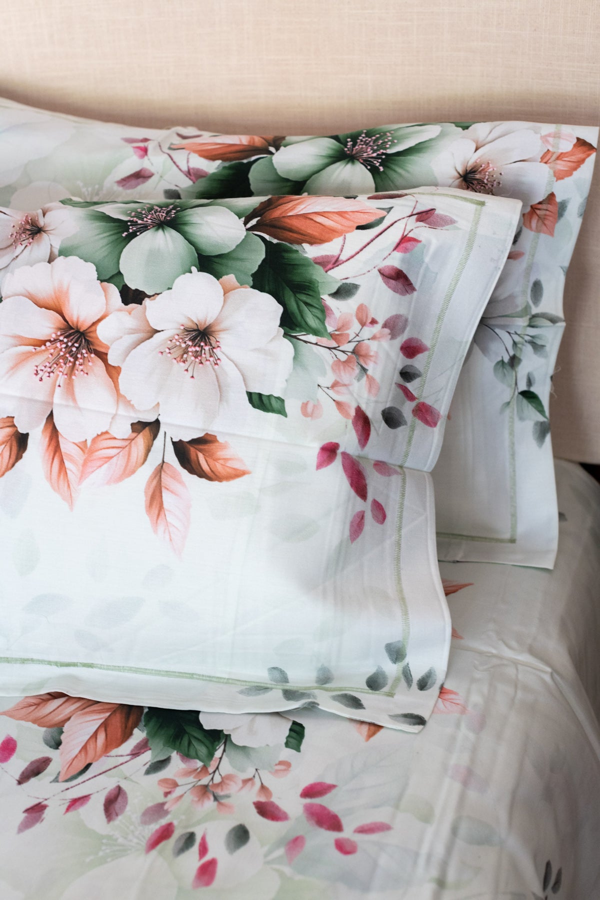 Printed Soft Satin cotton bedsheet -300 TC-Super King