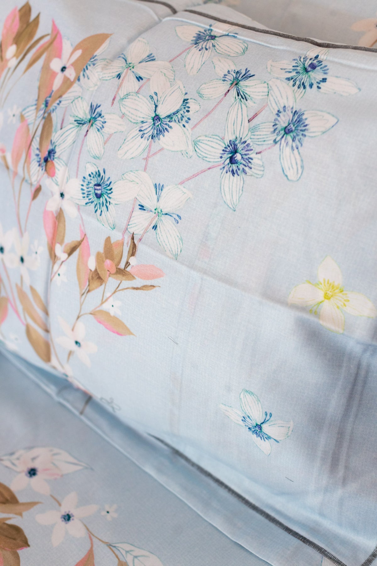 Printed Soft Satin cotton bedsheet -300 TC-Super King