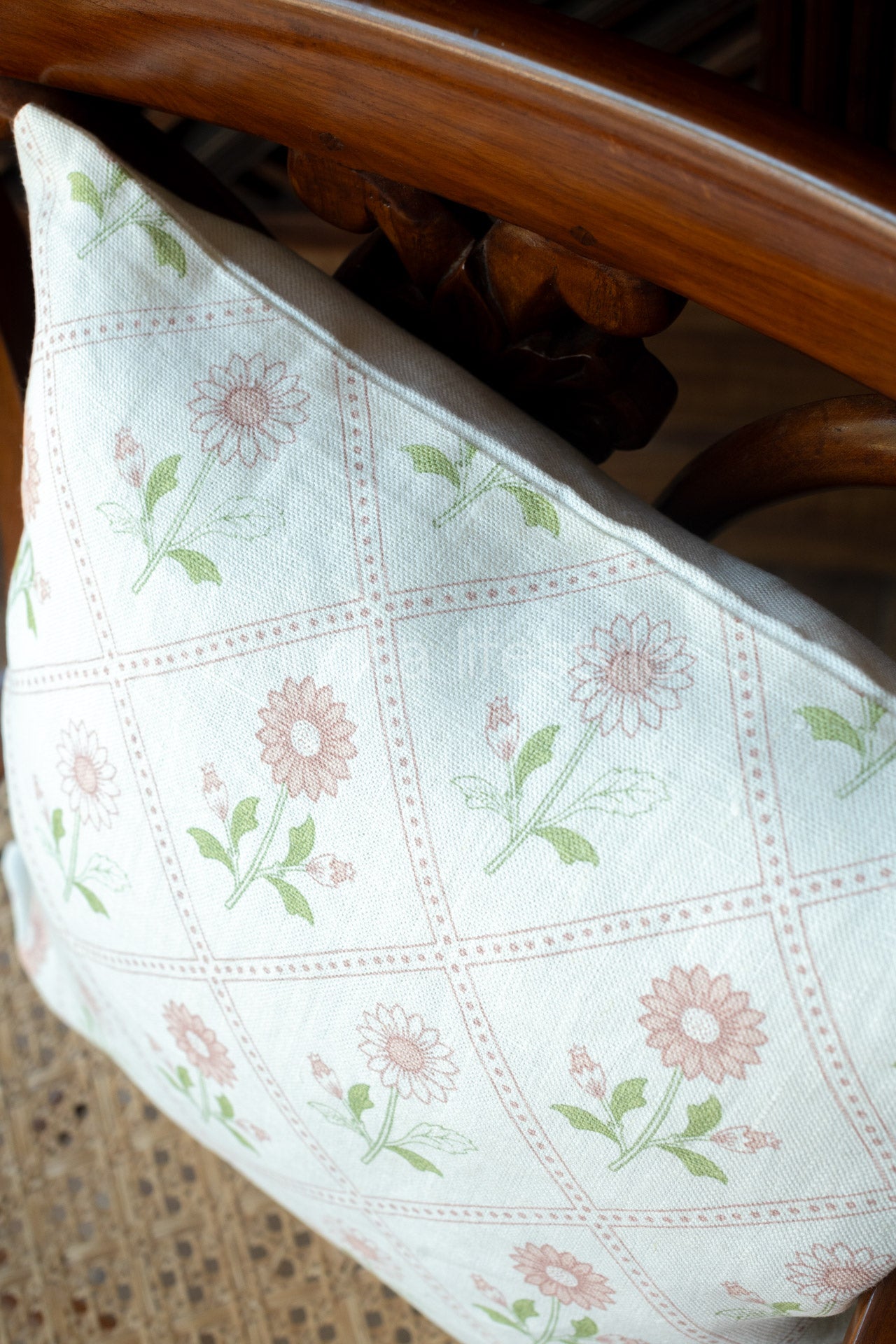Printed Pure linen cushion cover-Single unit