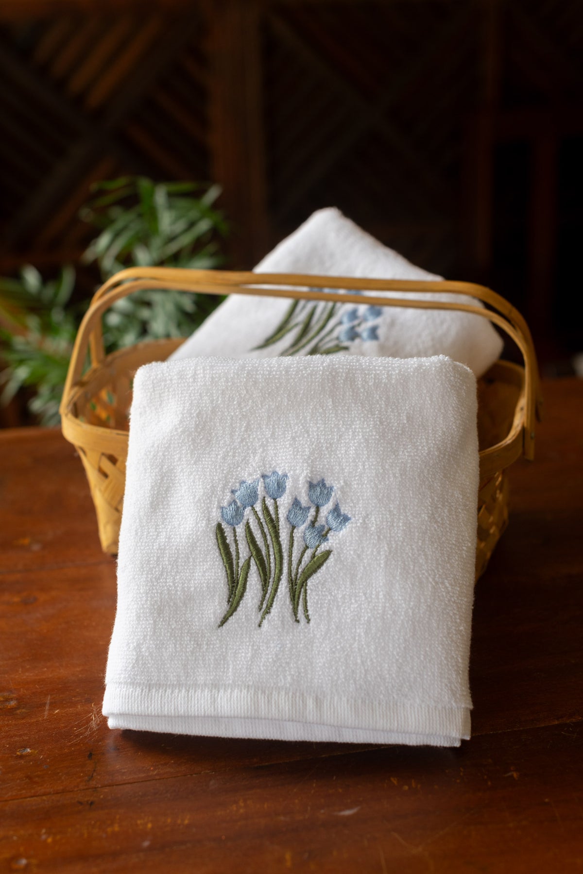 SOFT HAND TOWEL with embroidery -17x26 inches( set of 2 )