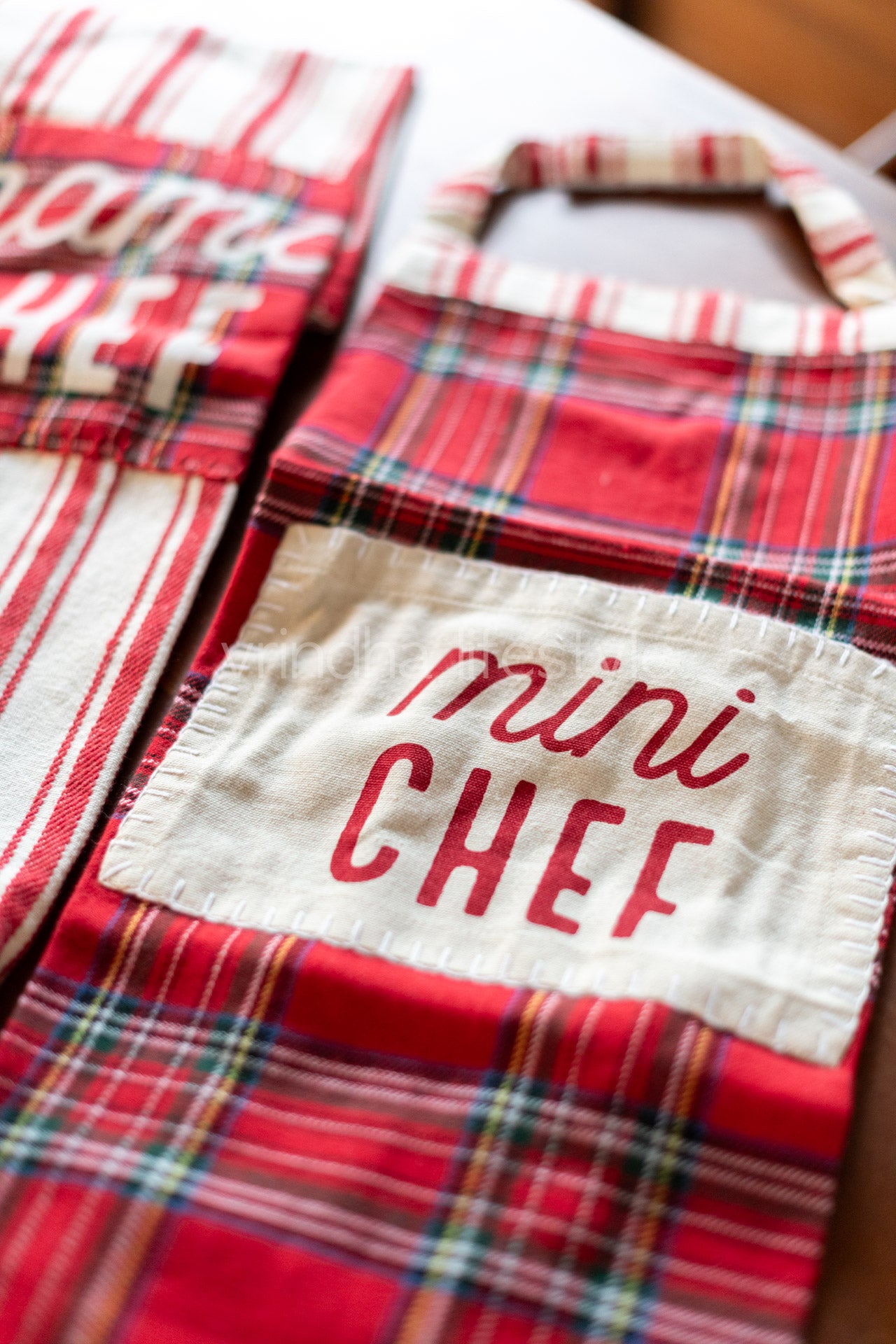 Mama chef and mini chef apron combo