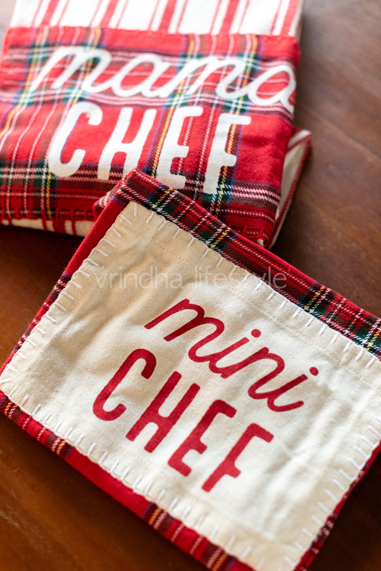 Mama chef and mini chef apron combo